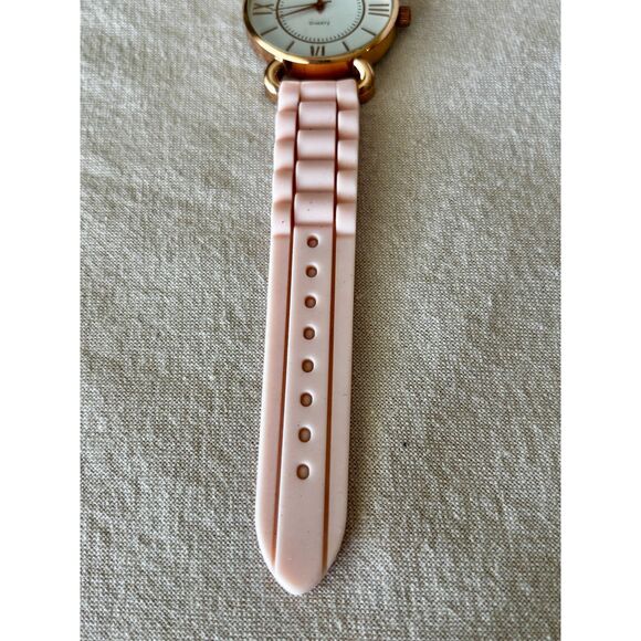 Geneva quartz pink and gold women's watch, new battery - Picture 2 of 5
